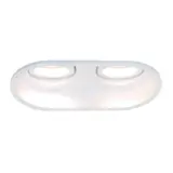 Artdelight Inbouwspot Rex 2 lichts ovaal wit