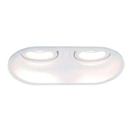 Artdelight Inbouwspot Rex 2 lichts ovaal wit