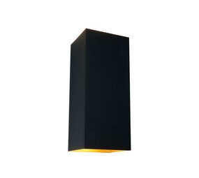 Artdelight Wandlamp Dante XL 2 lichts 24 x 10 cm zwart goud Artdelight Wandlamp Dante XL 2 lichts 24 x 10 cm zwart goud