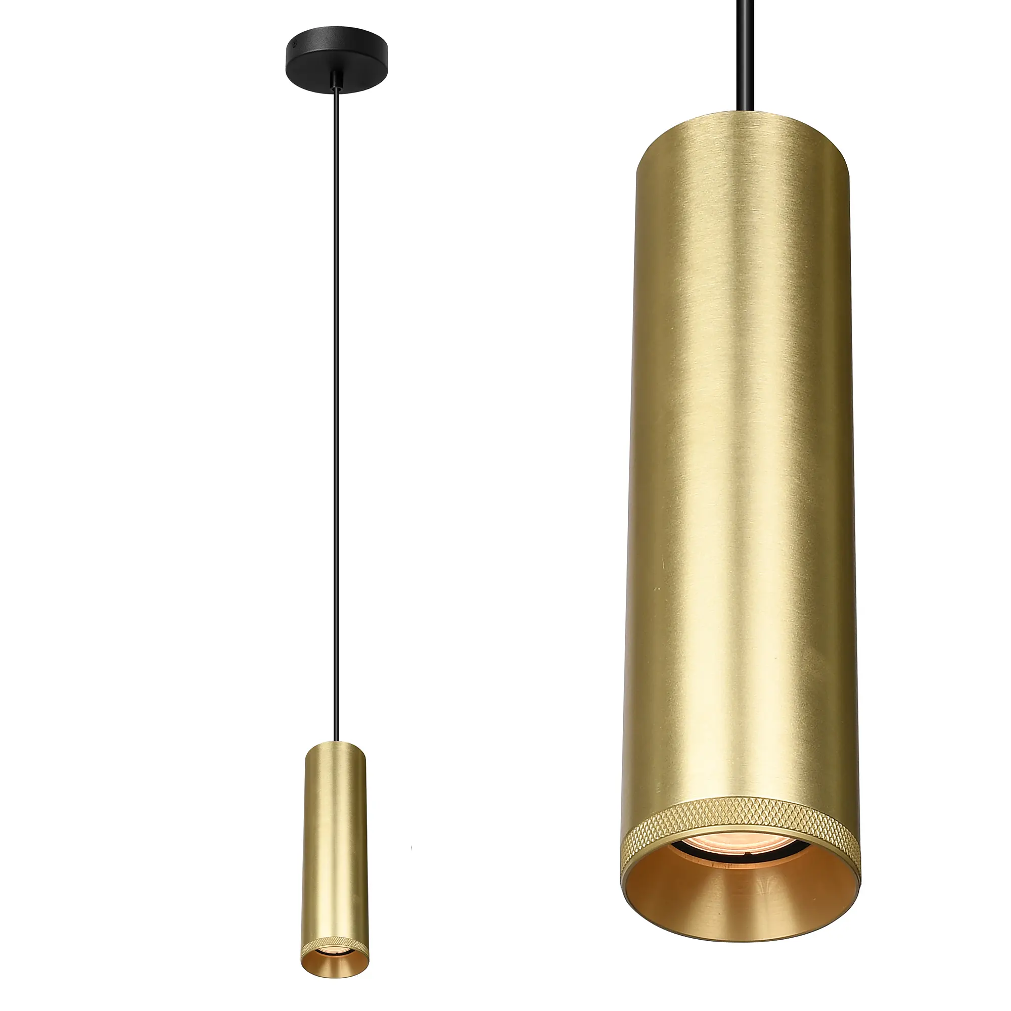 Artdelight Hanglamp Milano 1 lichts 25 cm mat goud