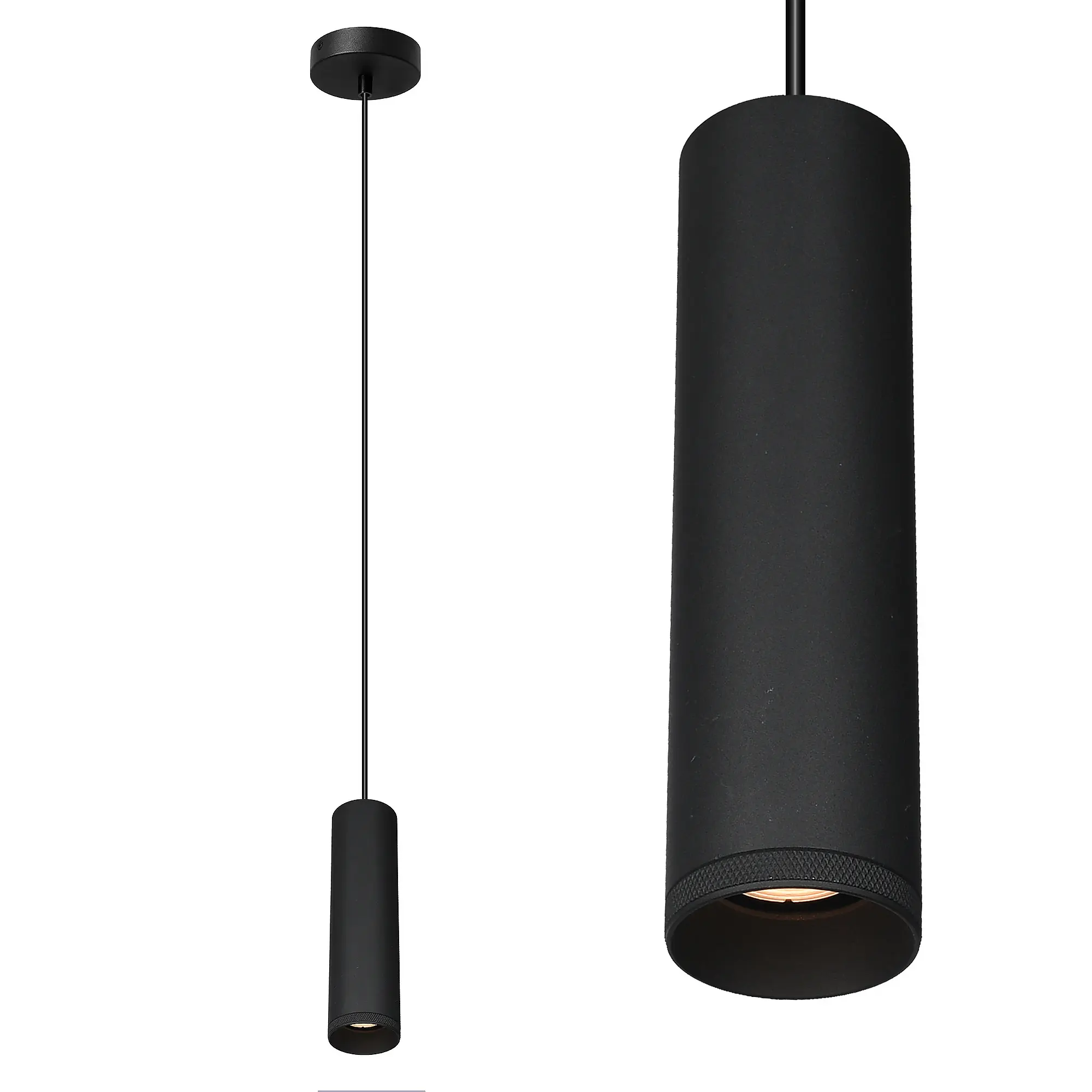 Artdelight Hanglamp Milano 1 lichts 25 cm zwart
