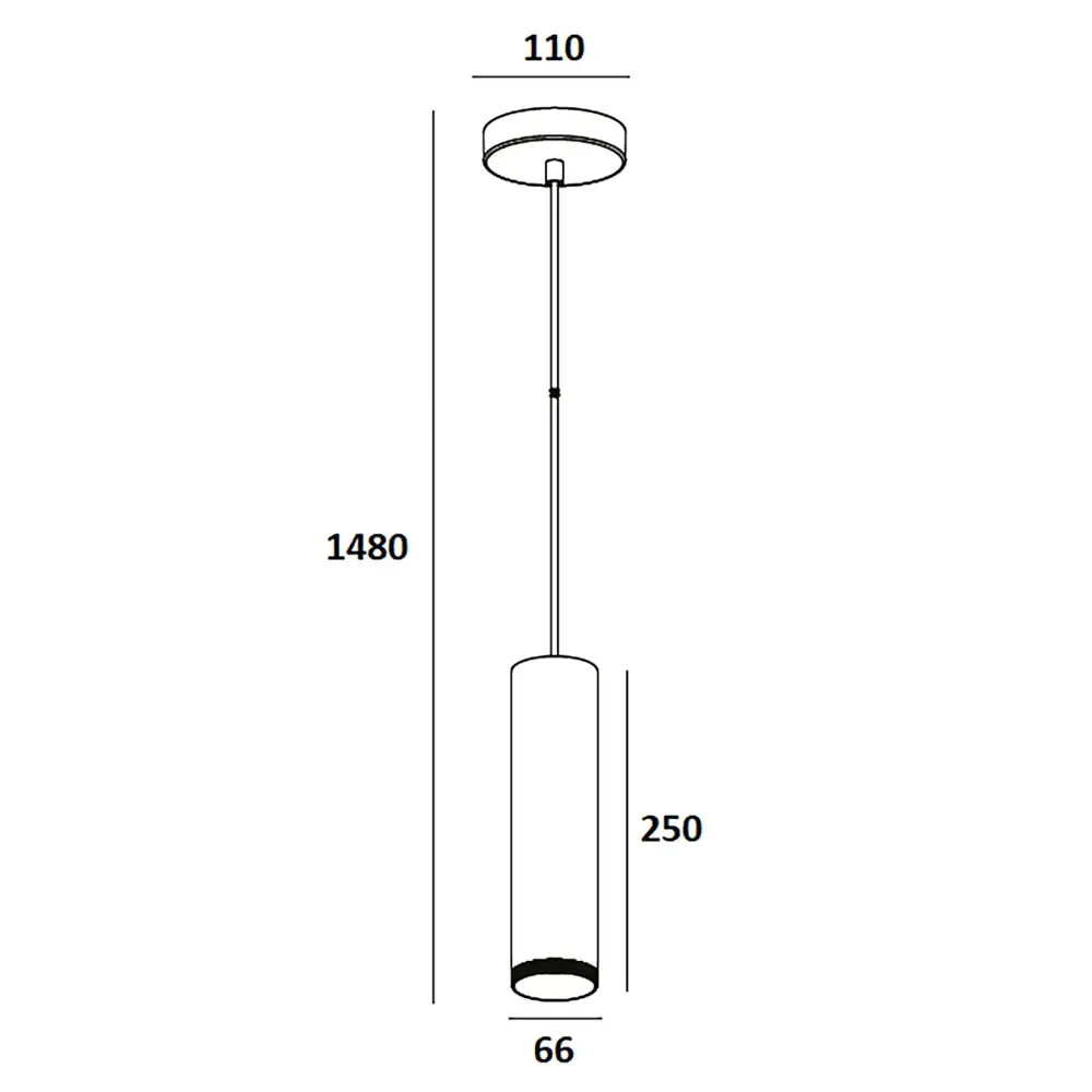 Artdelight Hanglamp Milano 1 lichts 25 cm zwart Artdelight Hanglamp Milano 1 lichts 25 cm zwart
