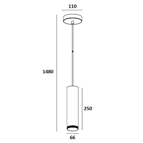Artdelight Hanglamp Milano 1 lichts 25 cm wit Artdelight Hanglamp Milano 1 lichts 25 cm wit
