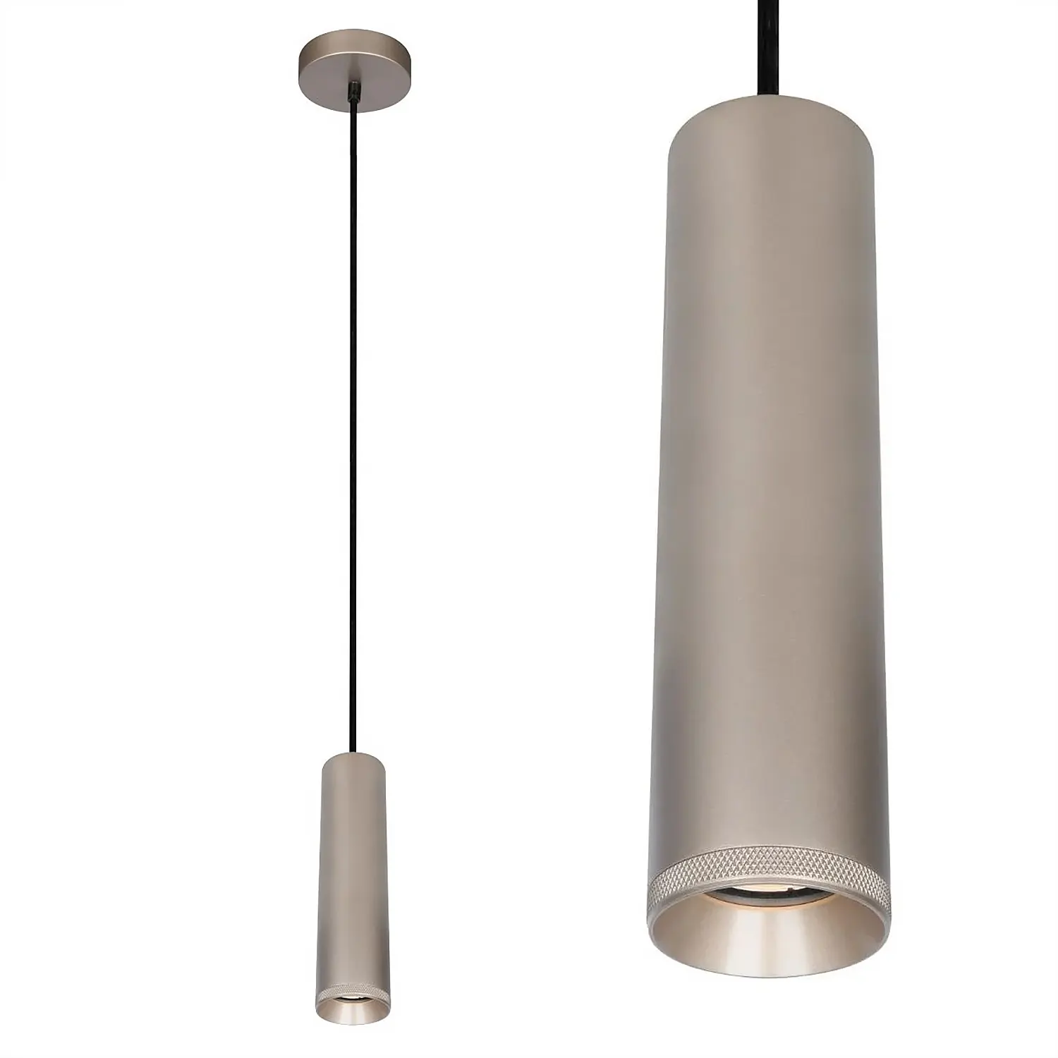 Artdelight Hanglamp Milano 1 lichts 25 cm champagne
