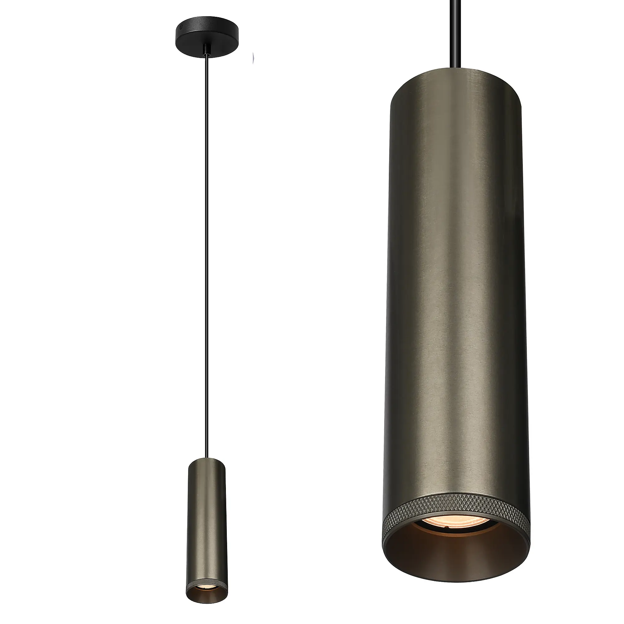 Artdelight Hanglamp Milano 1 lichts 25 cm metallic brons