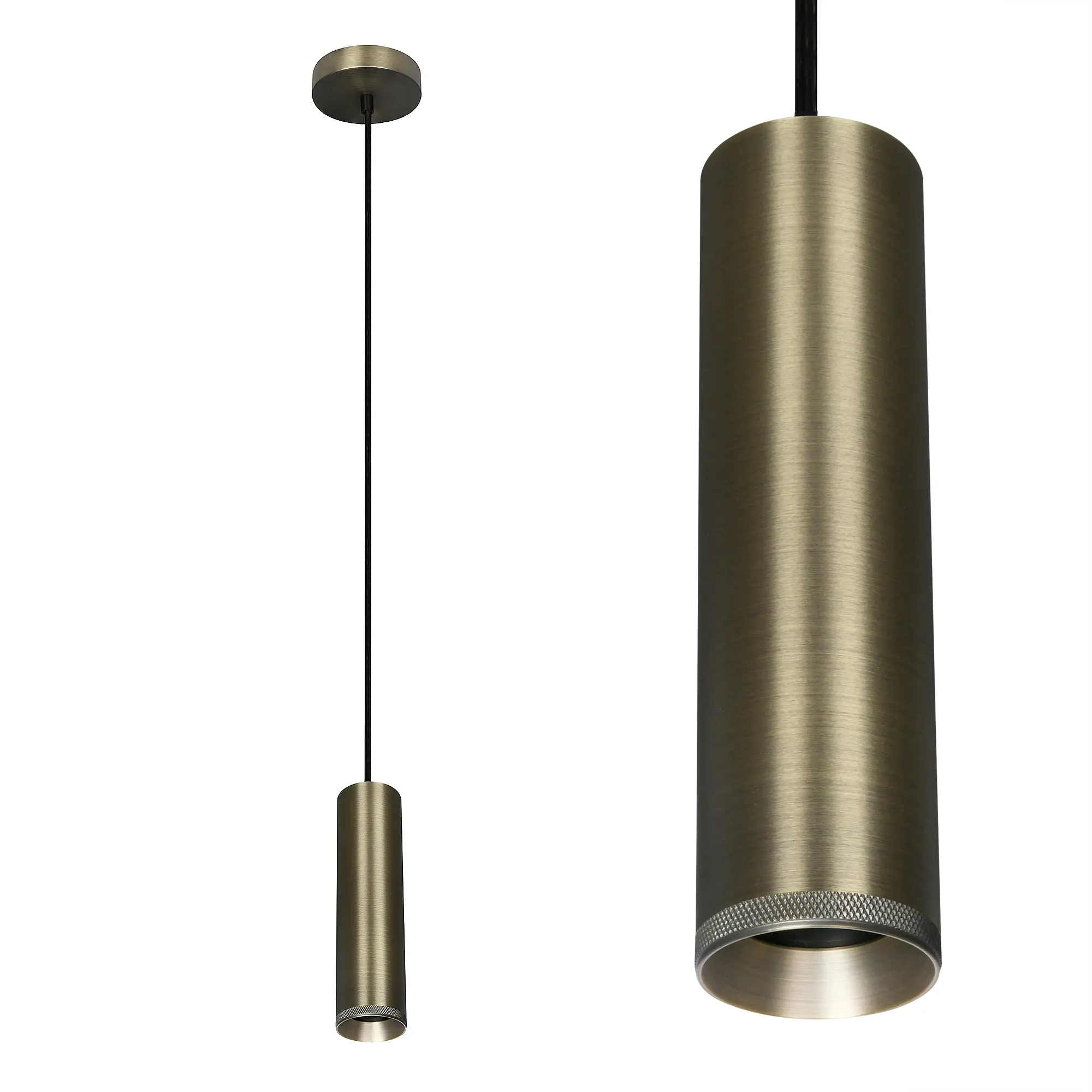 Artdelight Hanglamp Milano 1 lichts 25 cm antiek brons