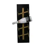 HSM Collection Wijnrek Diabo wand 4 flessen H 65 cm hout goud HSM Collection Wijnrek Diabo wand 4 flessen H 65 cm hout goud