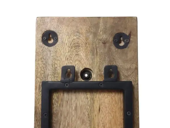 HSM Collection Wijnrek Champin wand 6 flessen H 100 cm hout zwart HSM Collection Wijnrek Champin wand 6 flessen H 100 cm hout zwart