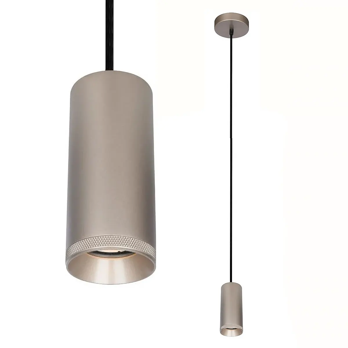 Artdelight Hanglamp Milano 1 lichts 15 cm champagne