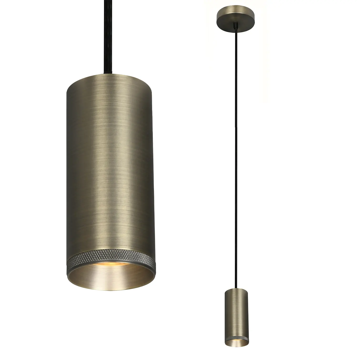 Artdelight Hanglamp Milano 1 lichts 15 cm antiek brons