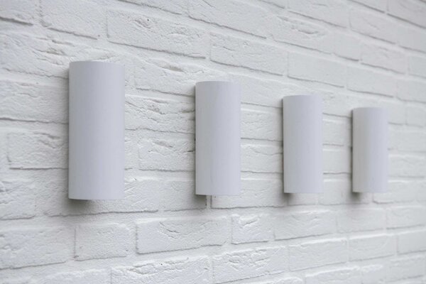 Artdelight Wandlamp Brody 2 lichts H 18 cm wit