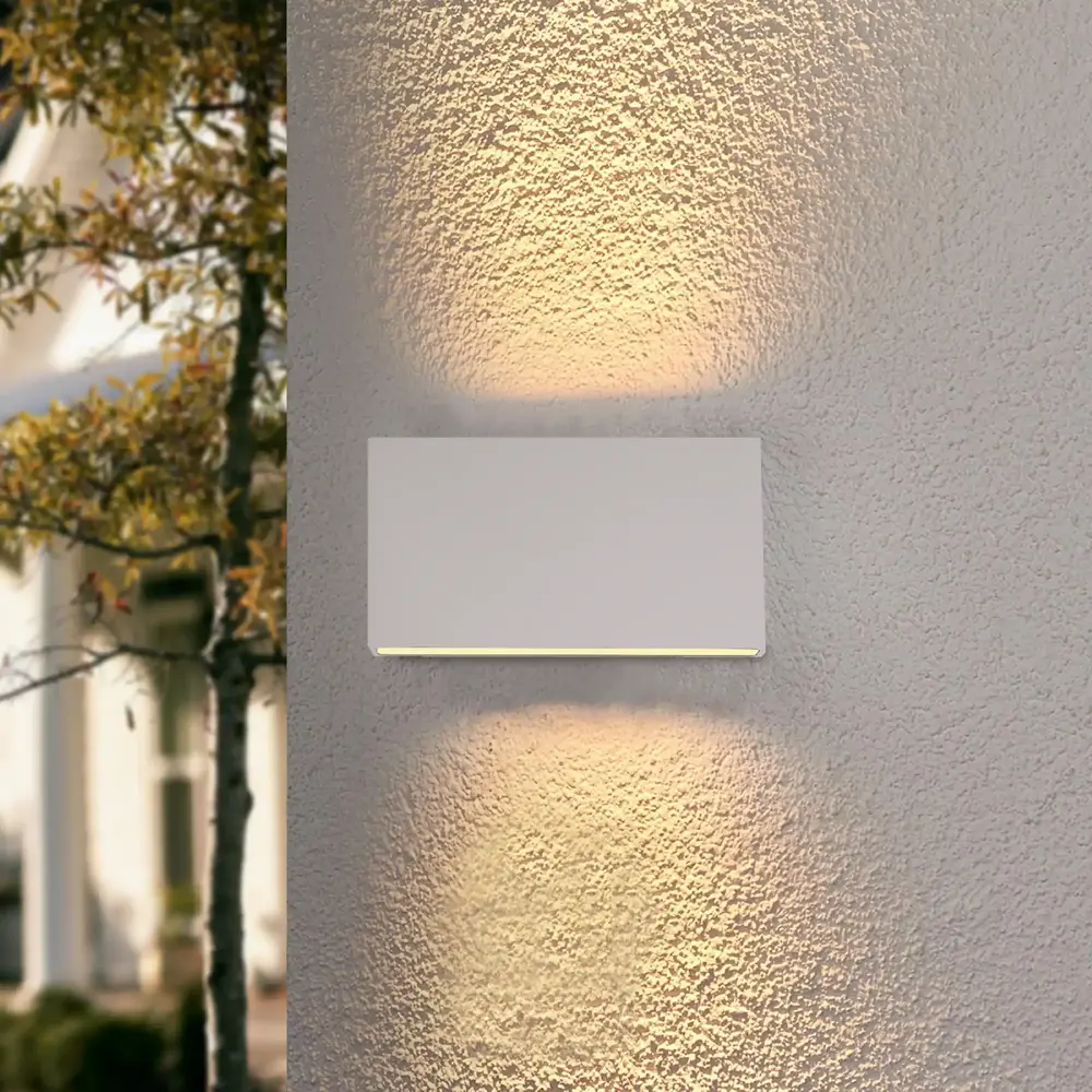 Artdelight Wandlamp Box L 17 cm H 9 cm wit Artdelight Wandlamp Box L 17 cm H 9 cm wit