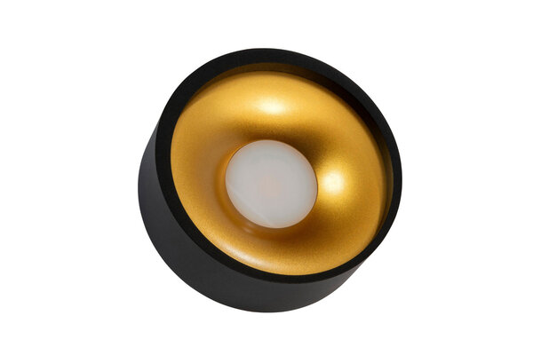 Artdelight Plafondlamp Orlando  Ø 14 cm zwart goud Artdelight Plafondlamp Orlando  Ø 14 cm zwart goud