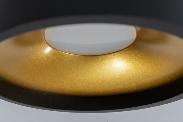 Artdelight Plafondlamp Orlando  Ø 14 cm zwart goud Artdelight Plafondlamp Orlando  Ø 14 cm zwart goud