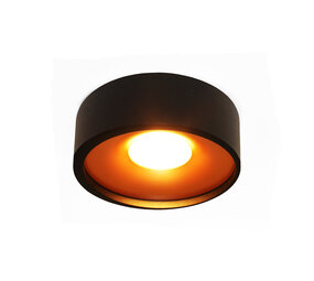 Artdelight Plafondlamp Orlando  Ø 14 cm zwart koper Artdelight Plafondlamp Orlando  Ø 14 cm zwart koper