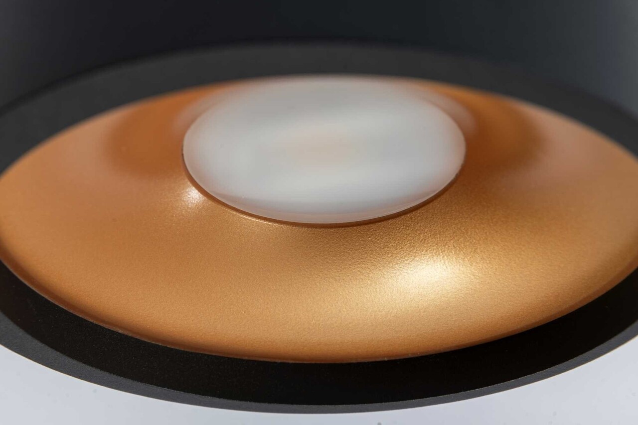 Artdelight Plafondlamp Orlando  Ø 14 cm zwart koper Artdelight Plafondlamp Orlando  Ø 14 cm zwart koper