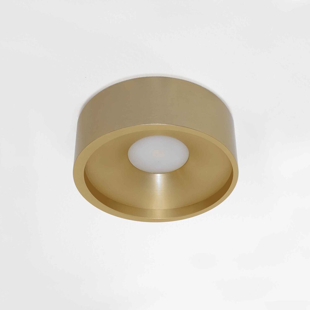 Artdelight Plafondlamp Orlando  Ø 14 cm mat mat goud Artdelight Plafondlamp Orlando  Ø 14 cm mat mat goud