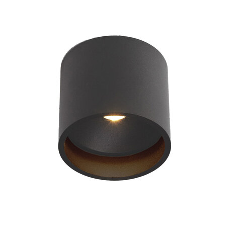 Artdelight Plafondlamp Orleans  Ø 11 cm H 10 cm zwart Artdelight Plafondlamp Orleans  Ø 11 cm H 10 cm zwart