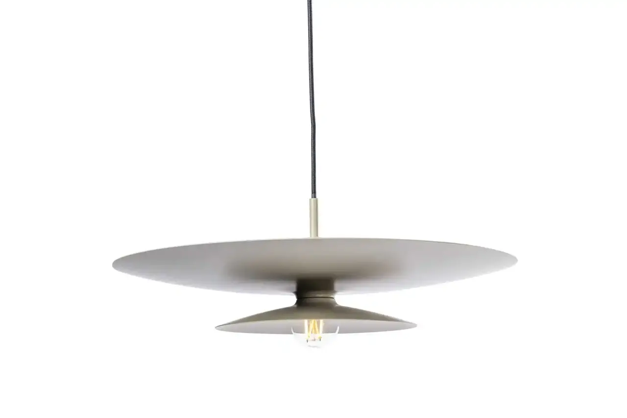 Artdelight Hanglamp Linares 1 lichts  Ø 50 cm kaki Artdelight Hanglamp Linares 1 lichts  Ø 50 cm kaki