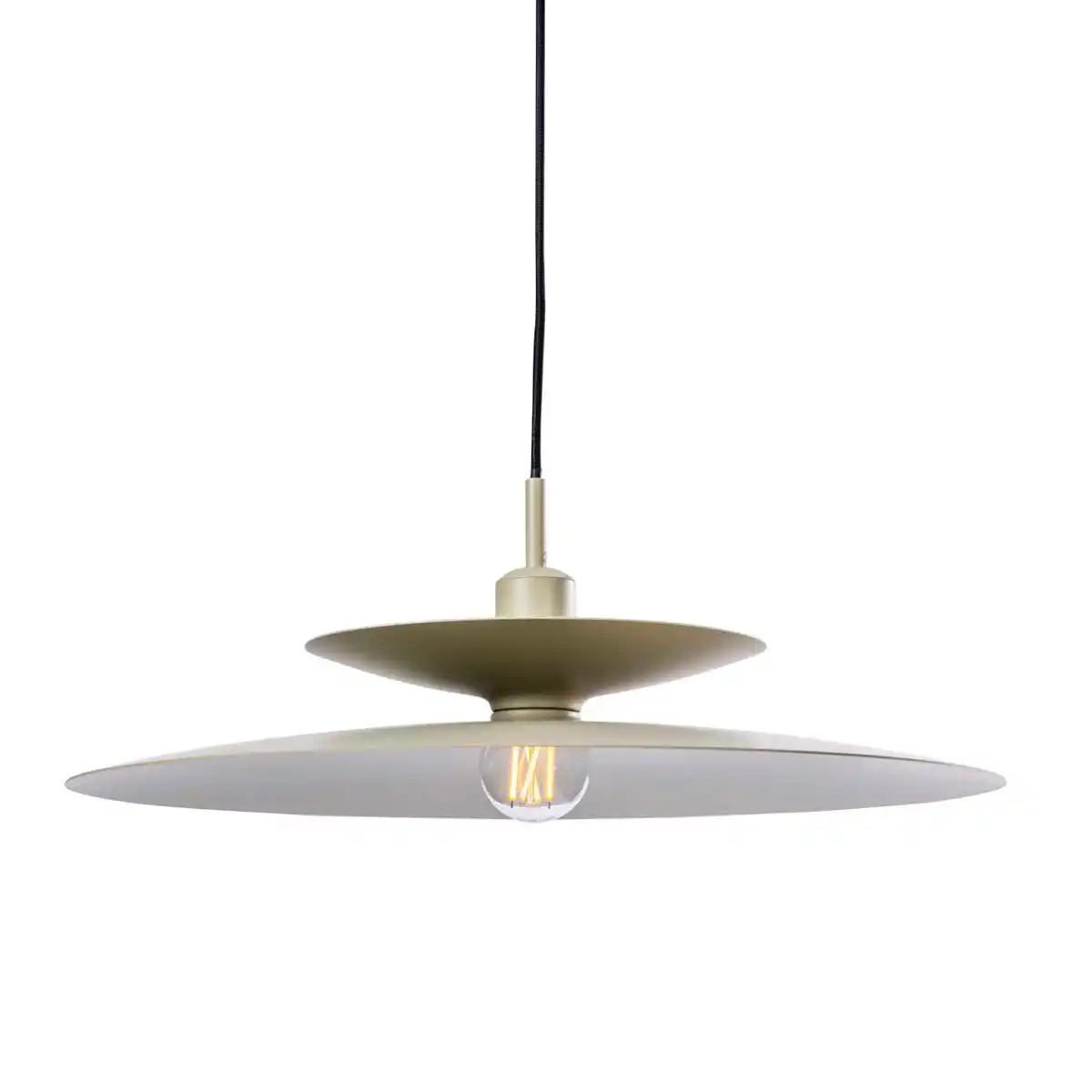Artdelight Hanglamp Linares 1 lichts Ø 50 cm kaki