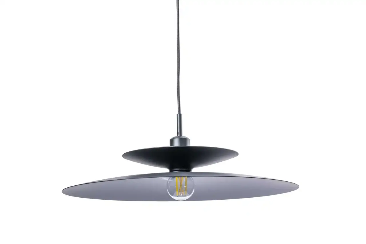 Artdelight Hanglamp Linares 1 lichts  Ø 50 cm zwart Artdelight Hanglamp Linares 1 lichts  Ø 50 cm zwart