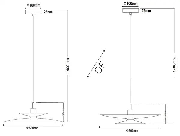 Artdelight Hanglamp Linares 1 lichts  Ø 50 cm wit Artdelight Hanglamp Linares 1 lichts  Ø 50 cm wit