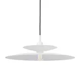 Artdelight Hanglamp Linares 1 lichts  Ø 50 cm wit Artdelight Hanglamp Linares 1 lichts  Ø 50 cm wit