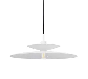 Artdelight Hanglamp Linares 1 lichts  Ø 50 cm wit Artdelight Hanglamp Linares 1 lichts  Ø 50 cm wit