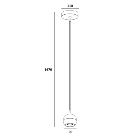 Artdelight Hanglamp Bolero 1 lichts  Ø 9 cm zwart Artdelight Hanglamp Bolero 1 lichts  Ø 9 cm zwart