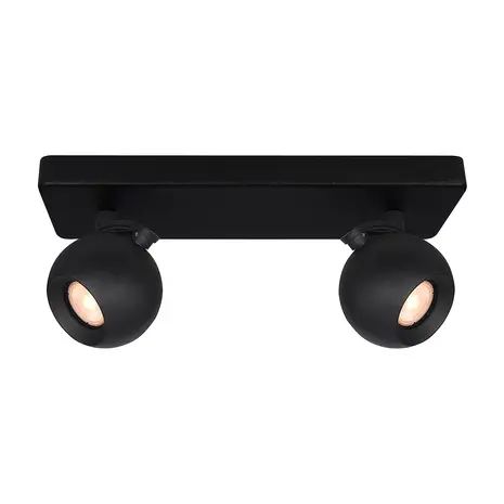 Artdelight Spot Bolero 2 lichts balk zwart Artdelight Spot Bolero 2 lichts balk zwart