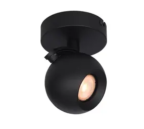 Artdelight Spot Bolero 1 lichts zwart Artdelight Spot Bolero 1 lichts zwart