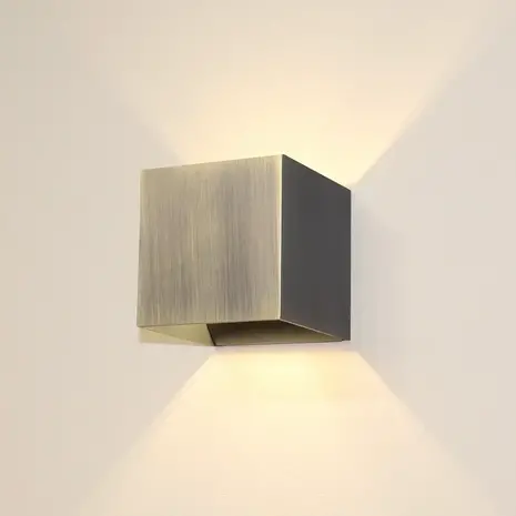 Artdelight Wandlamp Gymm 10x10 cm excl. G9 antiek brons Artdelight Wandlamp Gymm 10x10 cm excl. G9 antiek brons