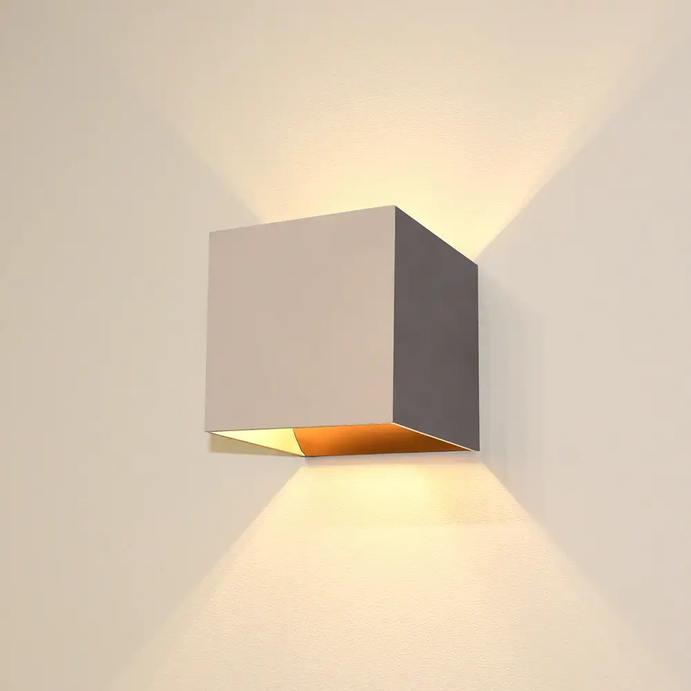 Artdelight Wandlamp Gymm 10x10 cm excl. G9 champagne