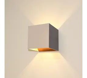 Artdelight Wandlamp Gymm 10x10 cm excl. G9 champagne