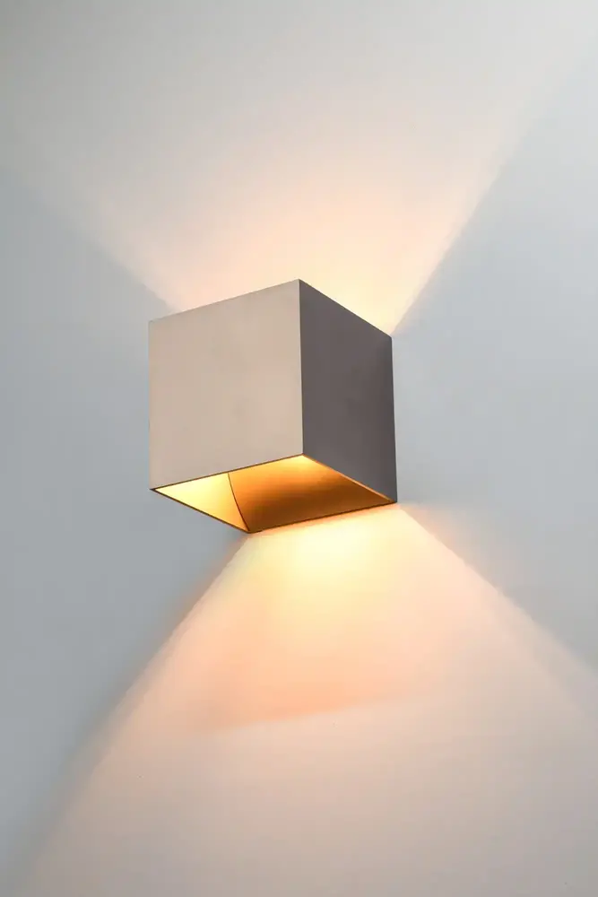 Artdelight Wandlamp Gymm 10x10 cm excl. G9 champagne