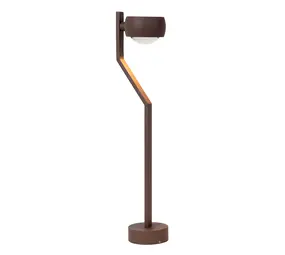 Lucide ESTAL - Sokkellamp - LED - 1x9W 2700K - IP54 - Roest bruin Lucide ESTAL - Sokkellamp - LED - 1x9W 2700K - IP54 - Roest bruin