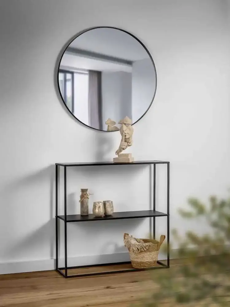 Mirrors and more Sidetable Chloe H 80 cm B 80  cm zwart Mirrors and more Sidetable Chloe H 80 cm B 80  cm zwart