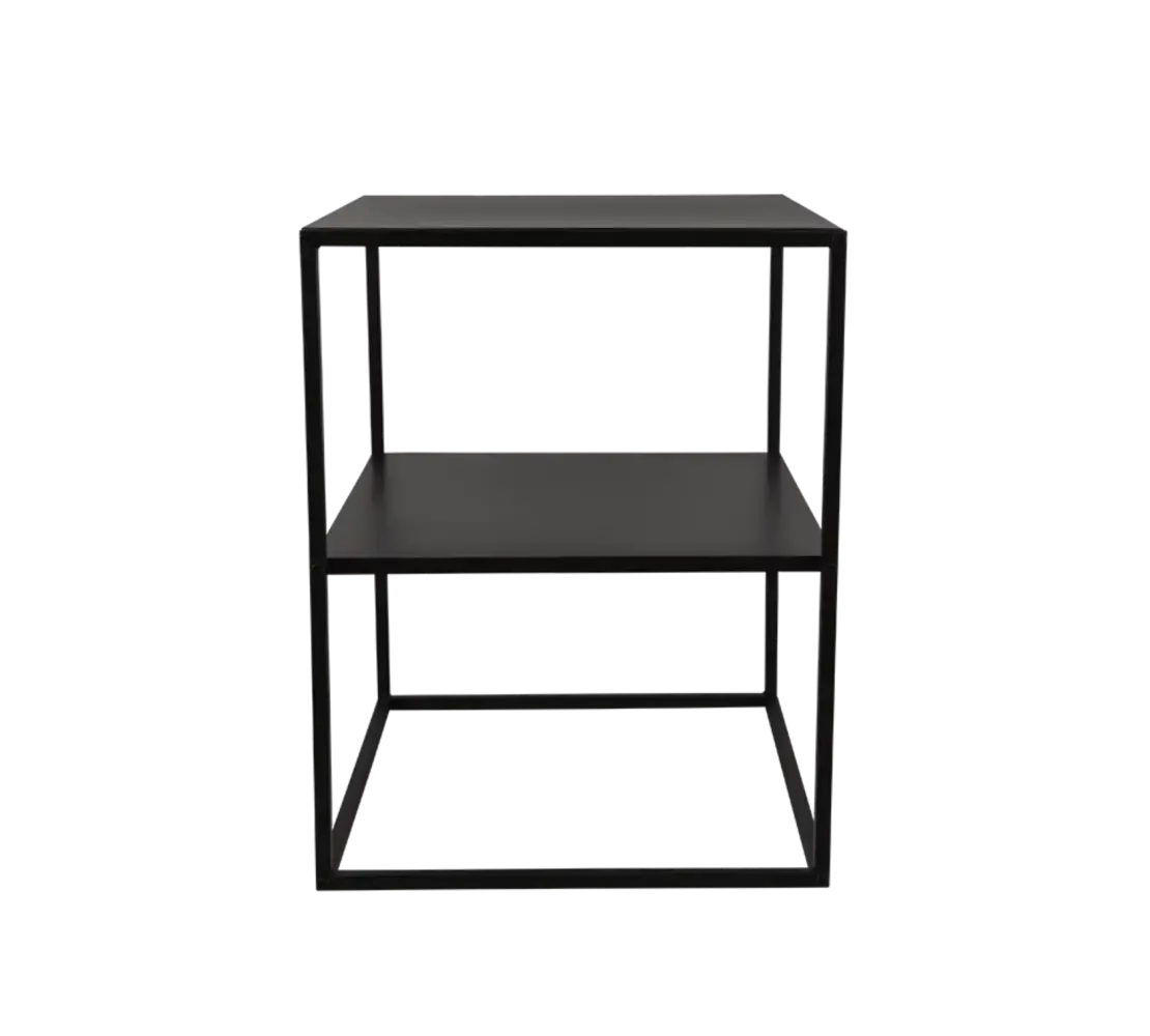 Mirrors and more Bijzettafel Chloe H 51 cm B 40  cm zwart Mirrors and more Bijzettafel Chloe H 51 cm B 40  cm zwart