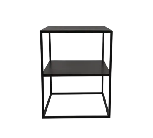 Mirrors and more Bijzettafel Chloe H 51 cm B 40  cm zwart Mirrors and more Bijzettafel Chloe H 51 cm B 40  cm zwart