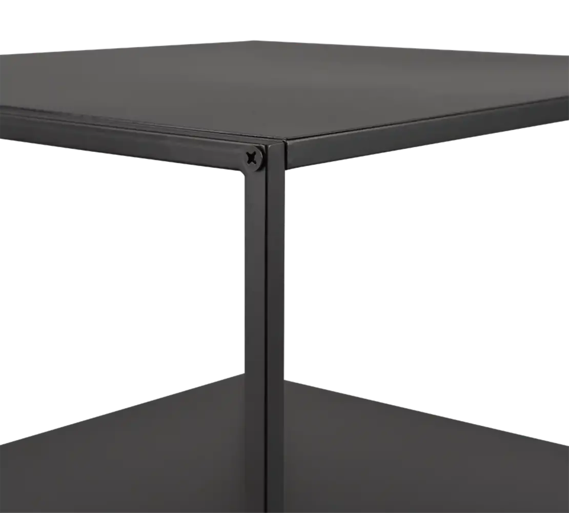 Mirrors and more Bijzettafel Chloe H 51 cm B 40  cm zwart Mirrors and more Bijzettafel Chloe H 51 cm B 40  cm zwart