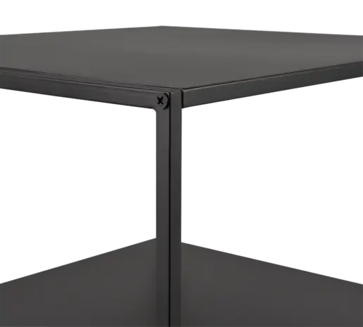 Mirrors and more Bijzettafel Chloe H 51 cm B 40  cm zwart Mirrors and more Bijzettafel Chloe H 51 cm B 40  cm zwart