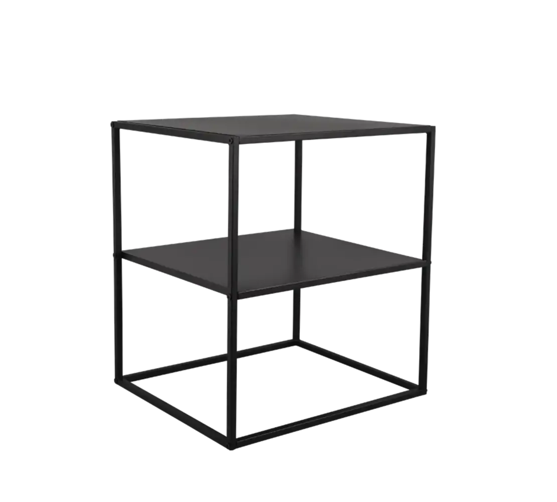 Mirrors and more Bijzettafel Chloe H 51 cm B 40  cm zwart Mirrors and more Bijzettafel Chloe H 51 cm B 40  cm zwart