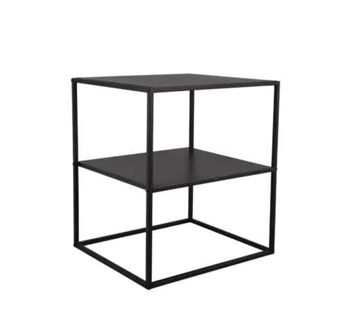 Mirrors and more Bijzettafel Chloe H 51 cm B 40  cm zwart Mirrors and more Bijzettafel Chloe H 51 cm B 40  cm zwart