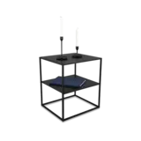 Mirrors and more Bijzettafel Chloe H 51 cm B 40  cm zwart Mirrors and more Bijzettafel Chloe H 51 cm B 40  cm zwart