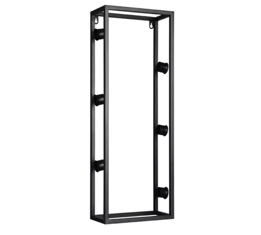 Mirrors and more Wijnrek Anna wand 6 flessen H 70 cm zwart