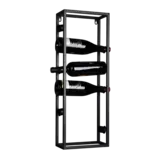 Mirrors and more Wijnrek Anna wand 6 flessen H 70 cm zwart Mirrors and more Wijnrek Anna wand 6 flessen H 70 cm zwart