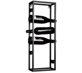 Mirrors and more Wijnrek Anna wand 6 flessen H 70 cm zwart