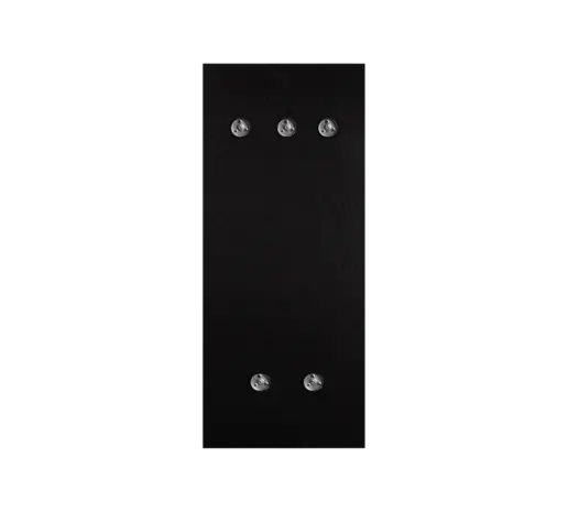 Mirrors and more Kapstok Grace H 125 cm 5 haken zwart Mirrors and more Kapstok Grace H 125 cm 5 haken zwart