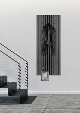 Mirrors and more Kapstok Grace H 125 cm 5 haken zwart Mirrors and more Kapstok Grace H 125 cm 5 haken zwart