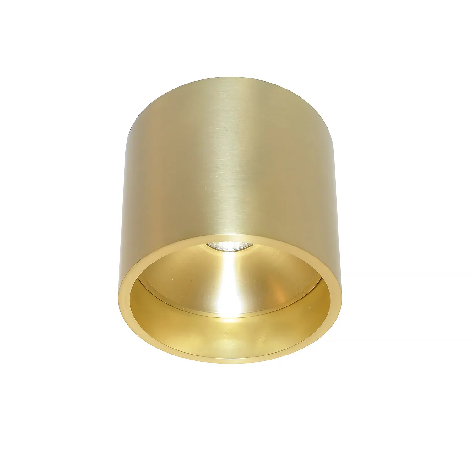Artdelight Plafondlamp Orleans Ø 11 cm H 10 cm mat goud